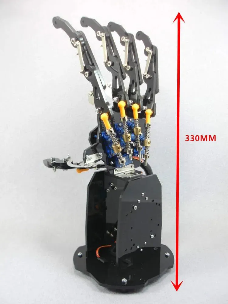 5 Dof Robot Hand with Five Fingers Servo Control Left Right Bionic Palm for ArduinoRobot Hand DIY Kit Programmable Gripper Claw