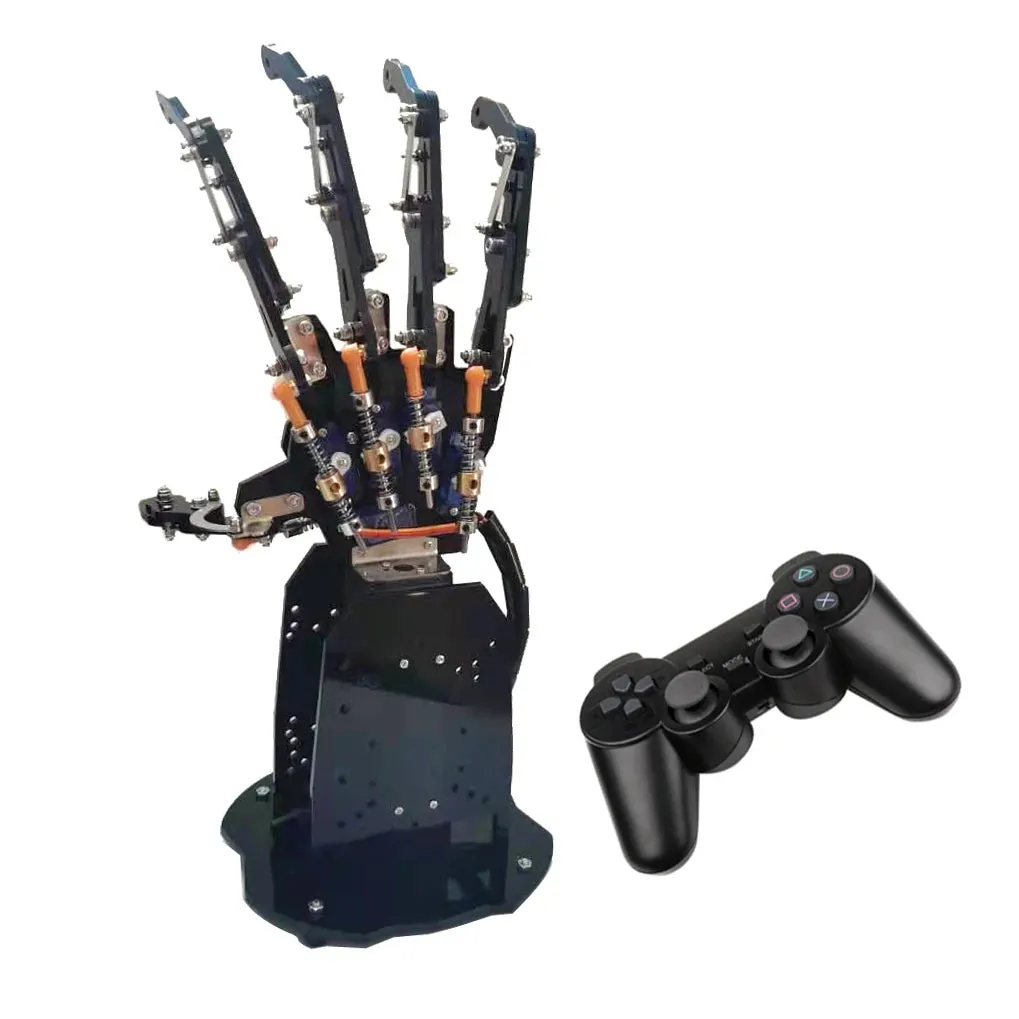 5 Dof Robot Hand with Five Fingers Servo Control Left Right Bionic Palm for ArduinoRobot Hand DIY Kit Programmable Gripper Claw