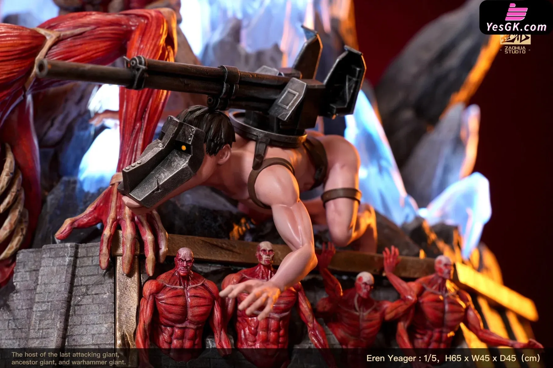 Attack on Titan Giant #1 Eren Yeager Throne Resin Statue - ZaoHua Studio [In-Stock]