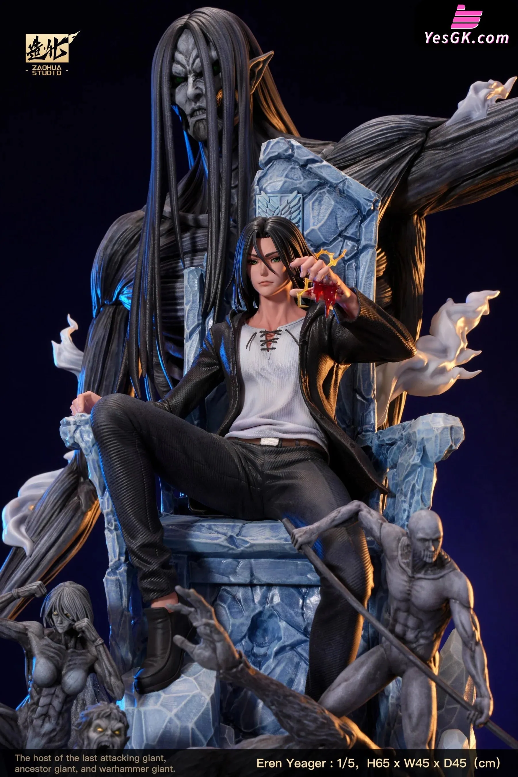 Attack on Titan Giant #1 Eren Yeager Throne Resin Statue - ZaoHua Studio [In-Stock]