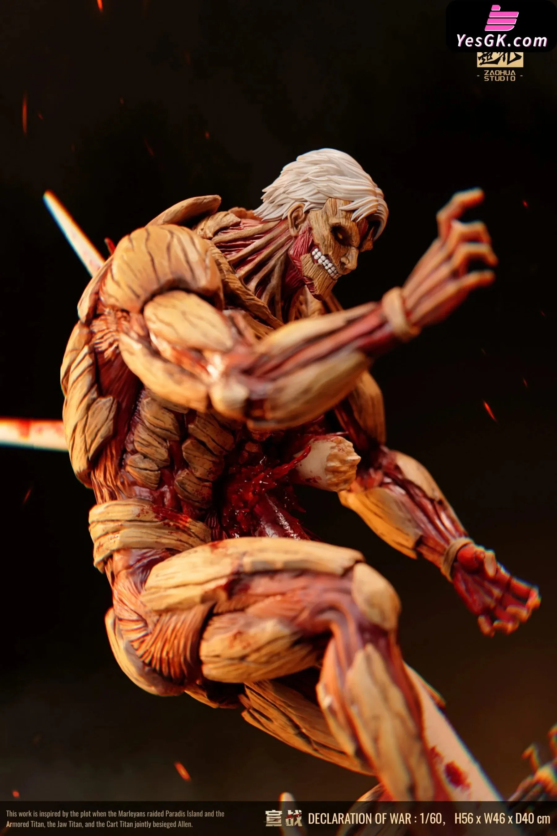 Attack on Titan GIANT BATTLE SERIES Declaration Of War Resin Statue - ZAO HUA Studio [Pre-Order]