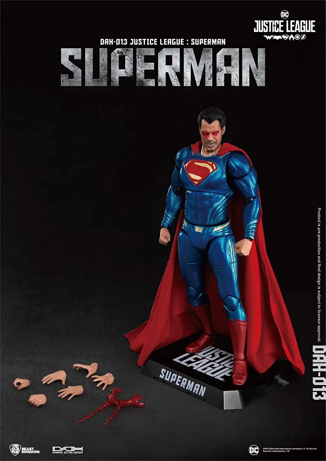 Beast Kingdom DAH-013 DC Justice League: Superman Dynamic 8ction Heroes Action Figure