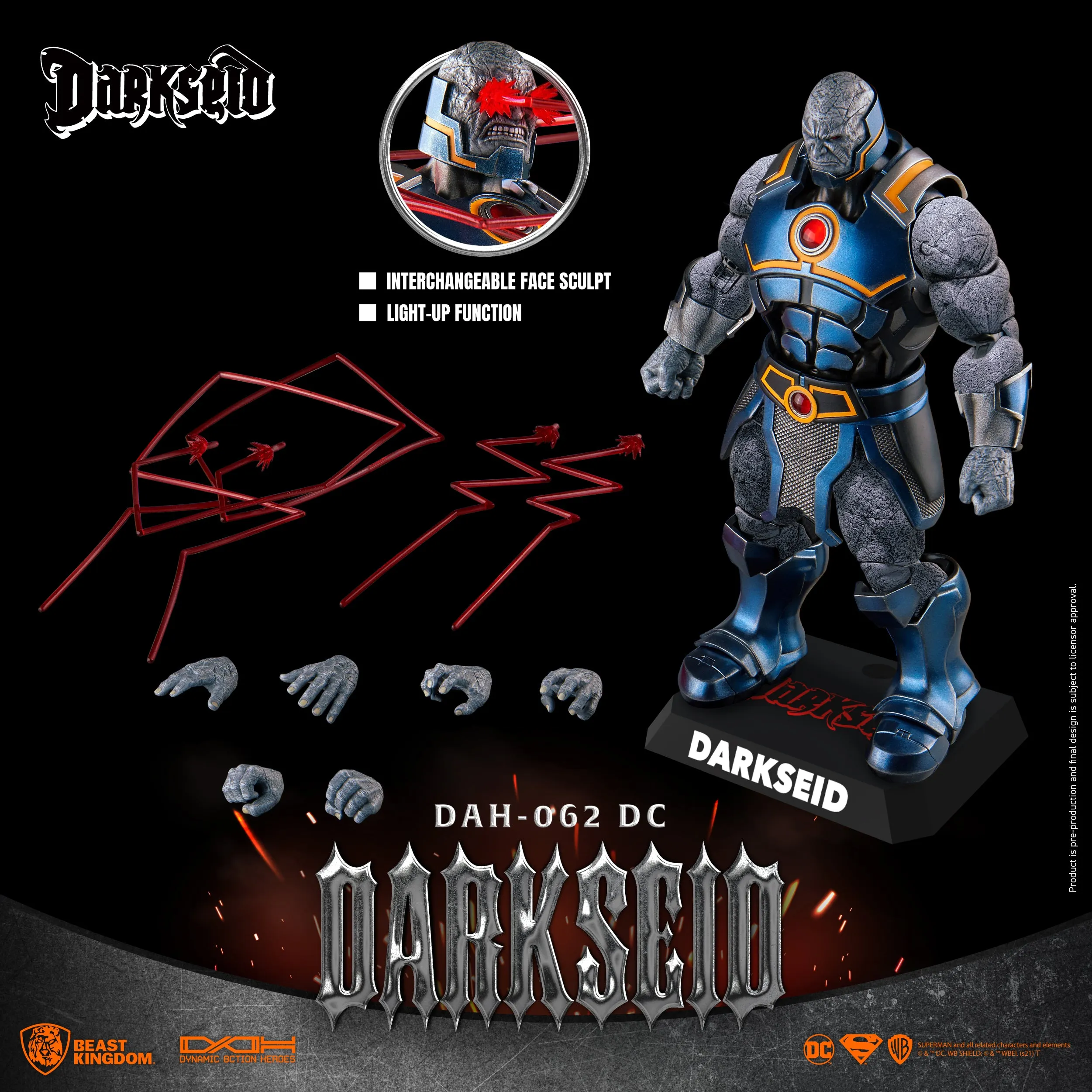 Beast Kingdom DAH-062 DC Comics Darkseid 1:9 Scale Dynamic 8ction Heroes Action Figure