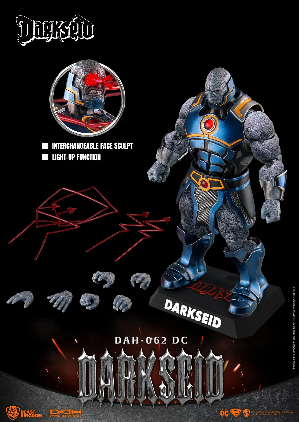 Beast Kingdom DAH-062 DC Comics Darkseid 1:9 Scale Dynamic 8ction Heroes Action Figure