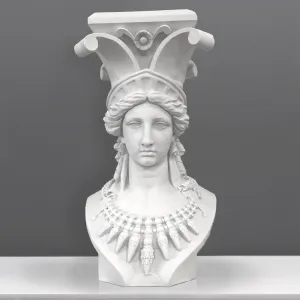 Caryatid Column Bust Sculpture (Large)