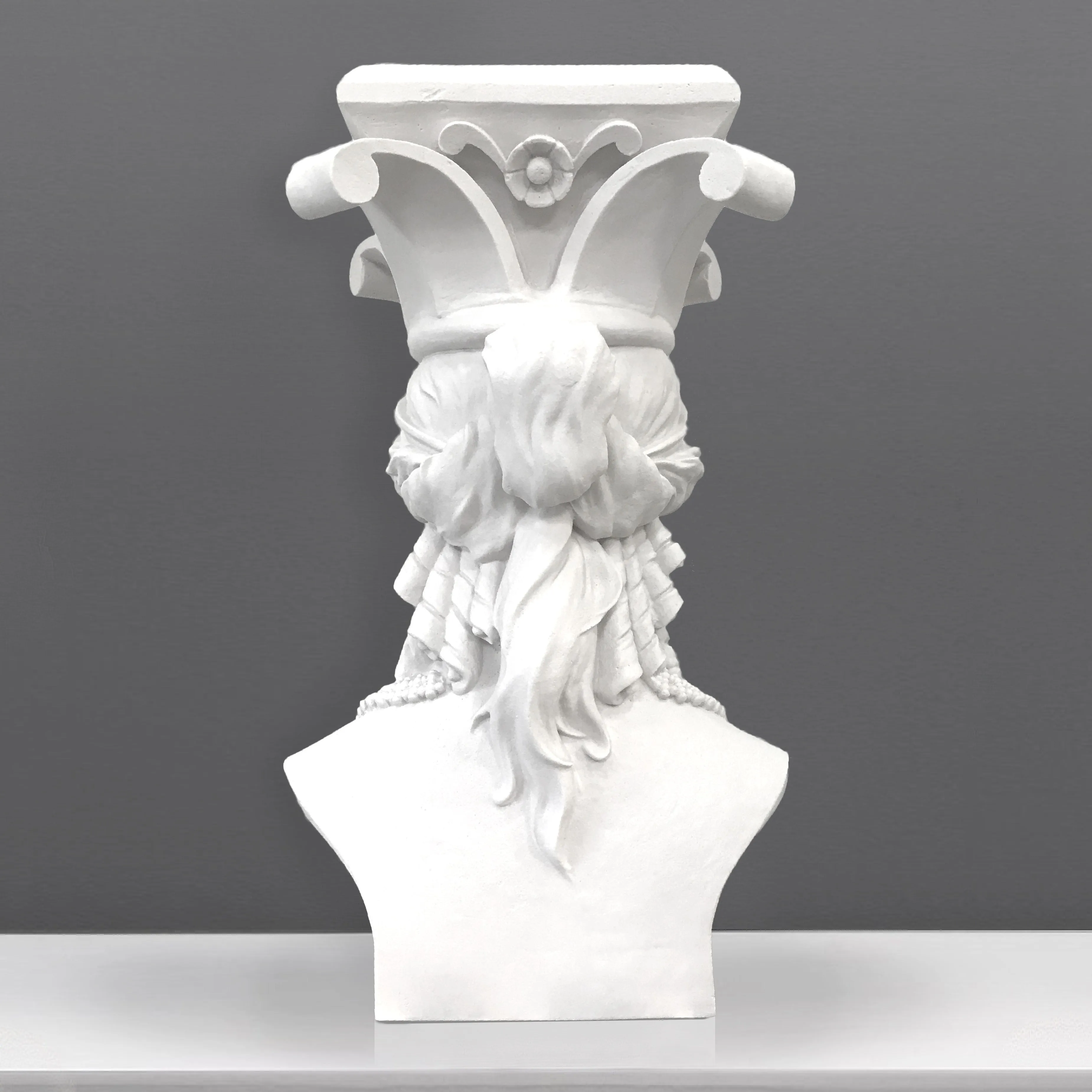 Caryatid Column Bust Sculpture (Large)