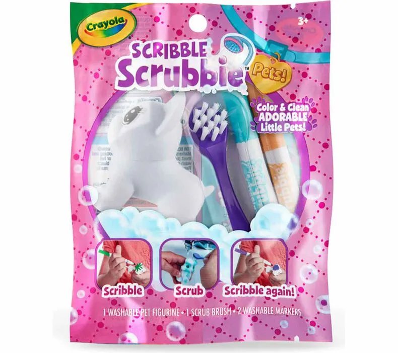 Crayola SCRIBBLE SCRUBBIE PETS, 1Ct Grab Bag|Re-Colorable, Re-Do-Able Fun!