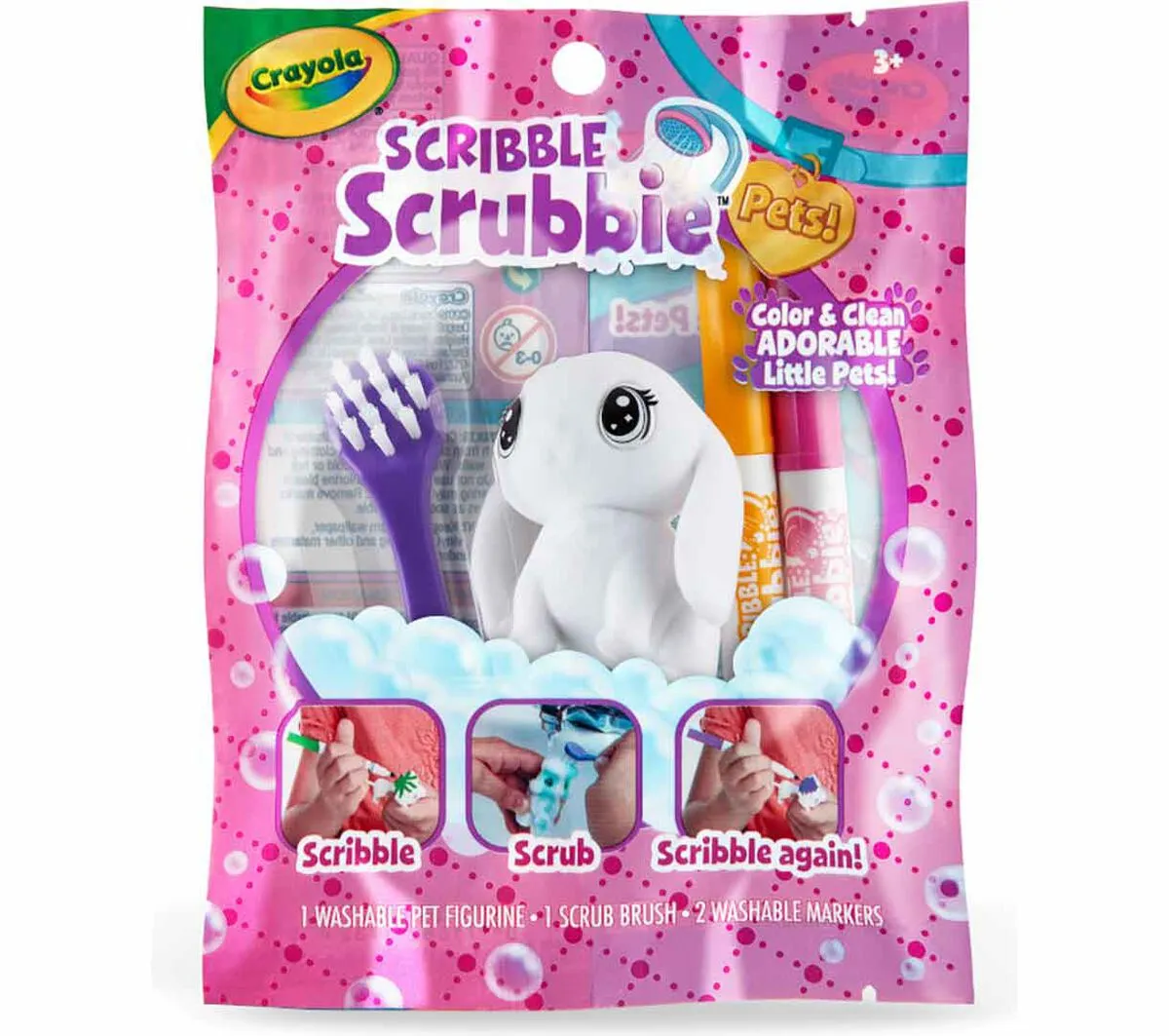 Crayola SCRIBBLE SCRUBBIE PETS, 1Ct Grab Bag|Re-Colorable, Re-Do-Able Fun!