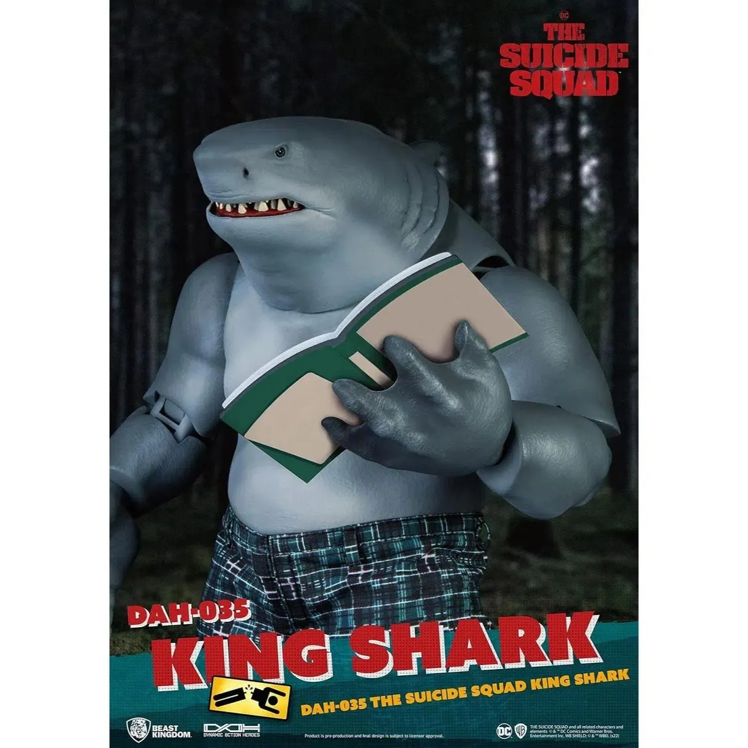 DC Comics: The Suicide Squad - King Shark Nanaue Figure - Beast Kingdom - Dynamic 8ction Heroes Series (DAH-035)