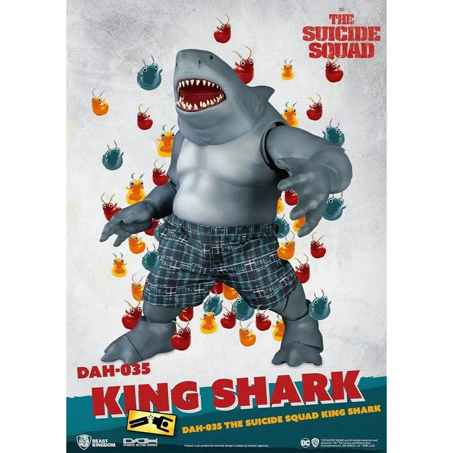 DC Comics: The Suicide Squad - King Shark Nanaue Figure - Beast Kingdom - Dynamic 8ction Heroes Series (DAH-035)