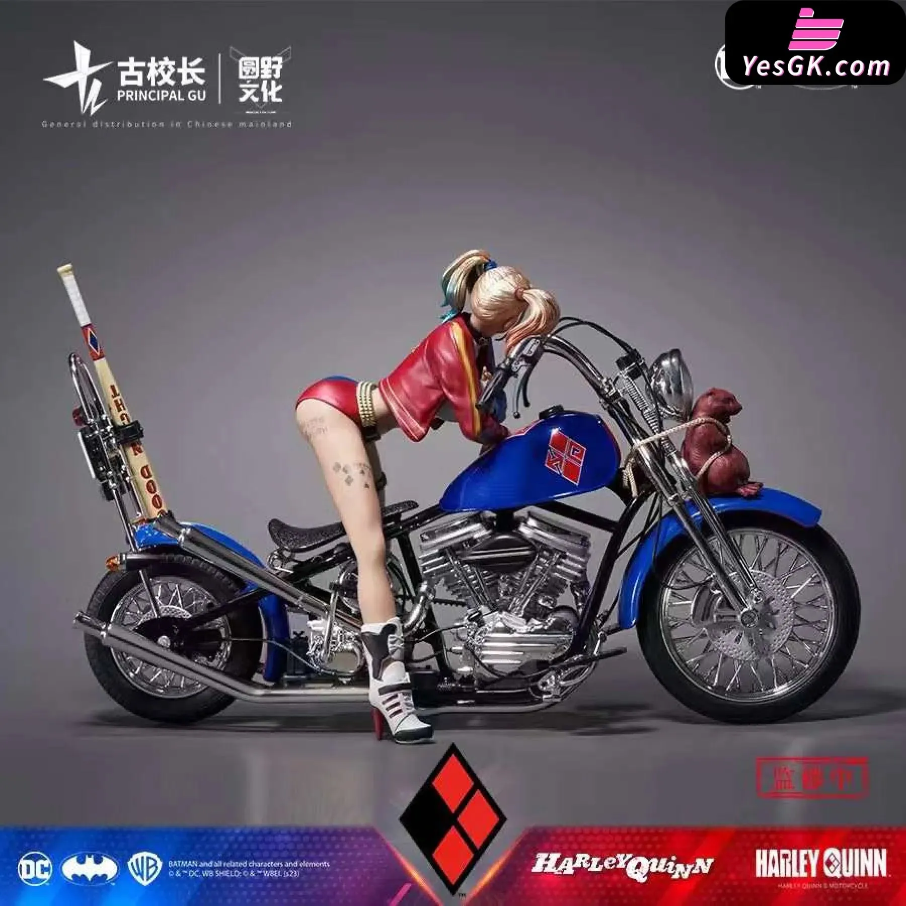 DC Vehicle Series - Harley Quinn Motorcycle Statue - PRINCIPAL GU Studio [Pre-Order]