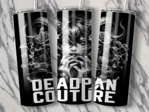 Deadpan Couture 20 oz. Stainless Steel Skinny Tumbler – Enthroned Edition