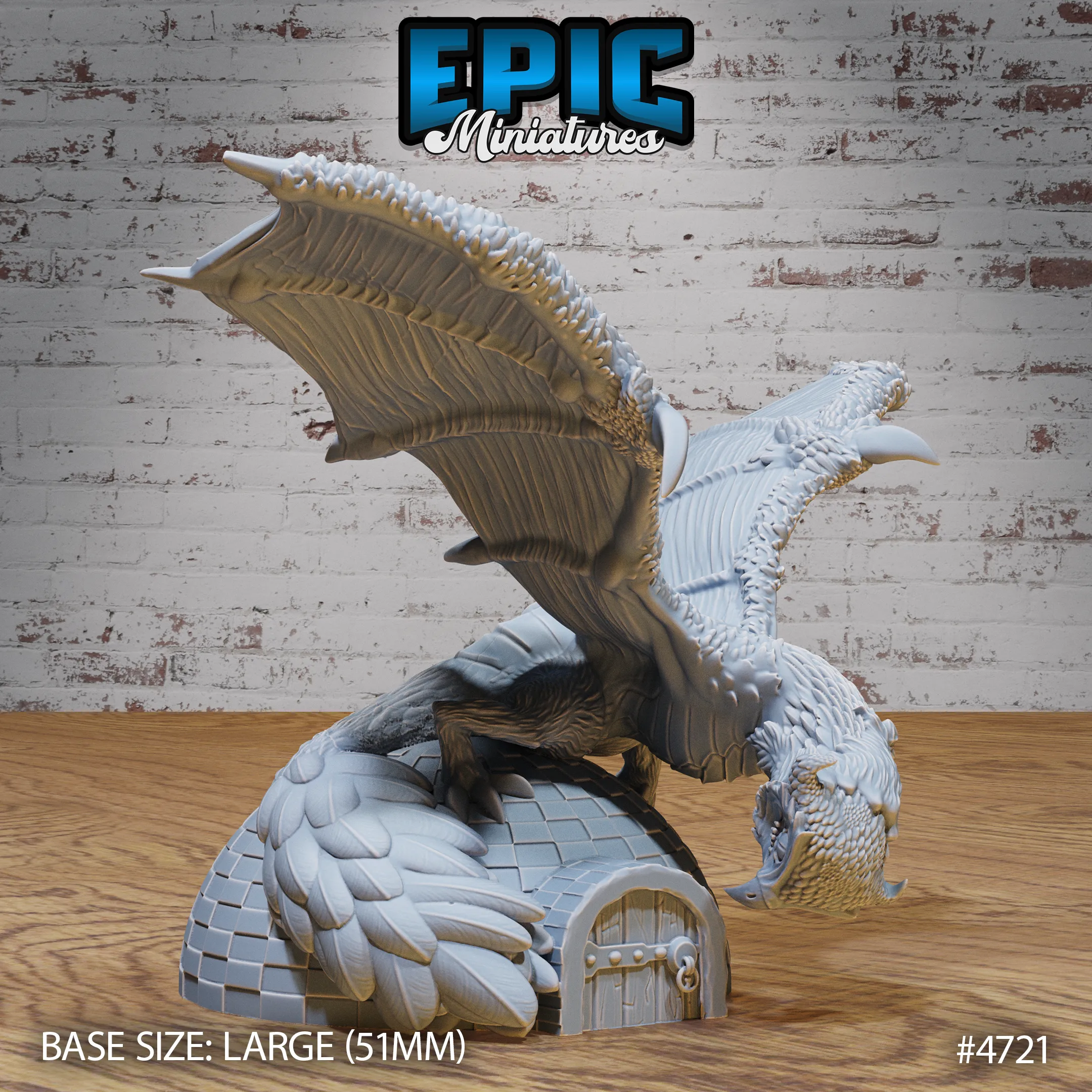 Epic Miniatures - Owl Wyvern | 3D Printed D&D Tabletop Miniature