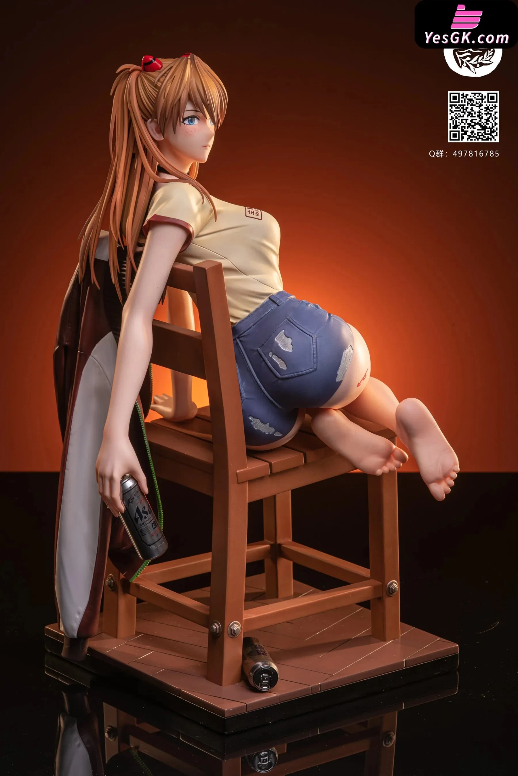 EVA Tipsy Asuka Resin Statue - Art of EDEN Studio [In-Stock]