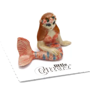 Fantasy -  Mermaid  "Blush" - miniature porcelain figurine