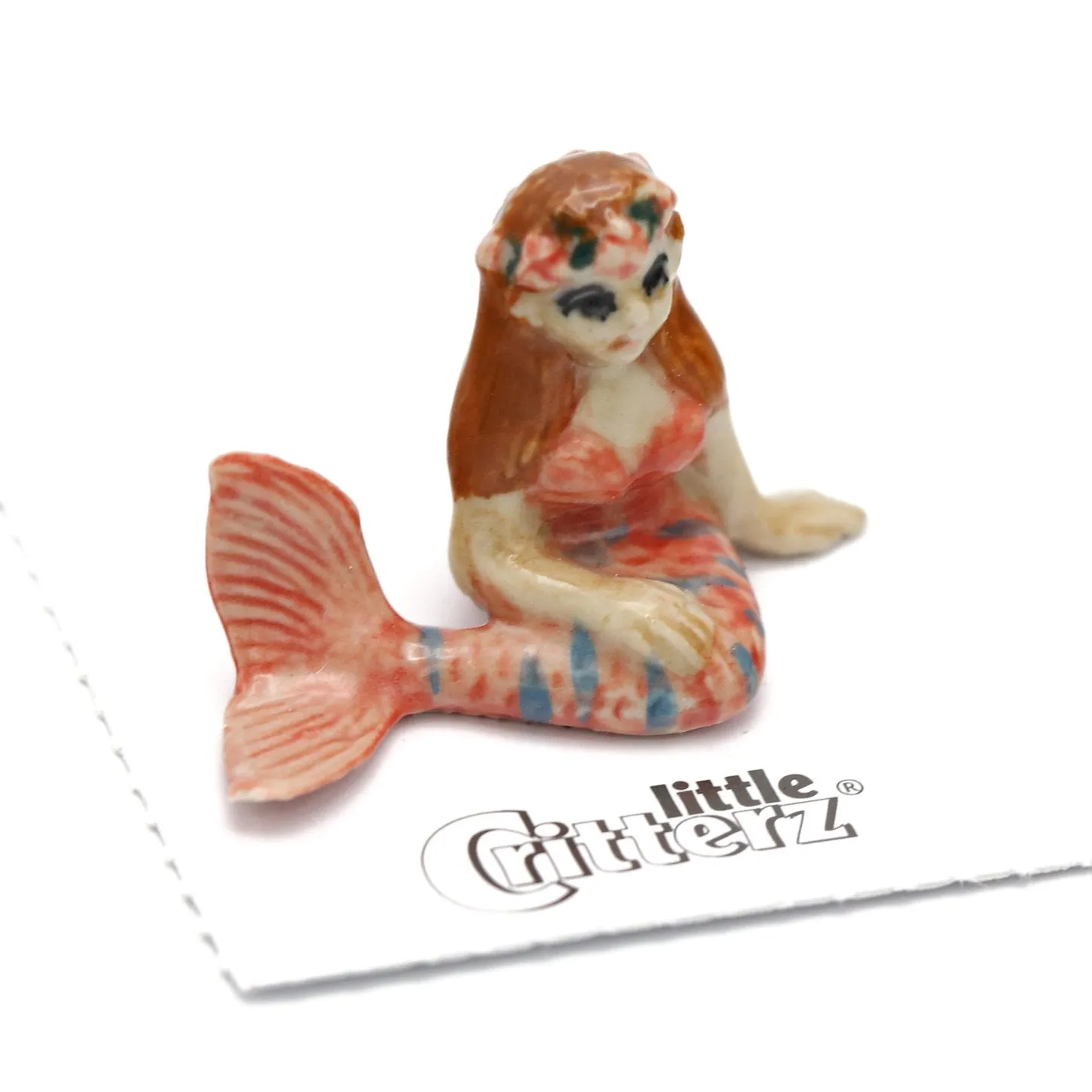 Fantasy -  Mermaid  "Blush" - miniature porcelain figurine