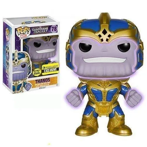 Funko 78 - Marvel GOTG - Thanos Glow-in-the-Dark 6-Inch Pop! Vinyl Bobble Head