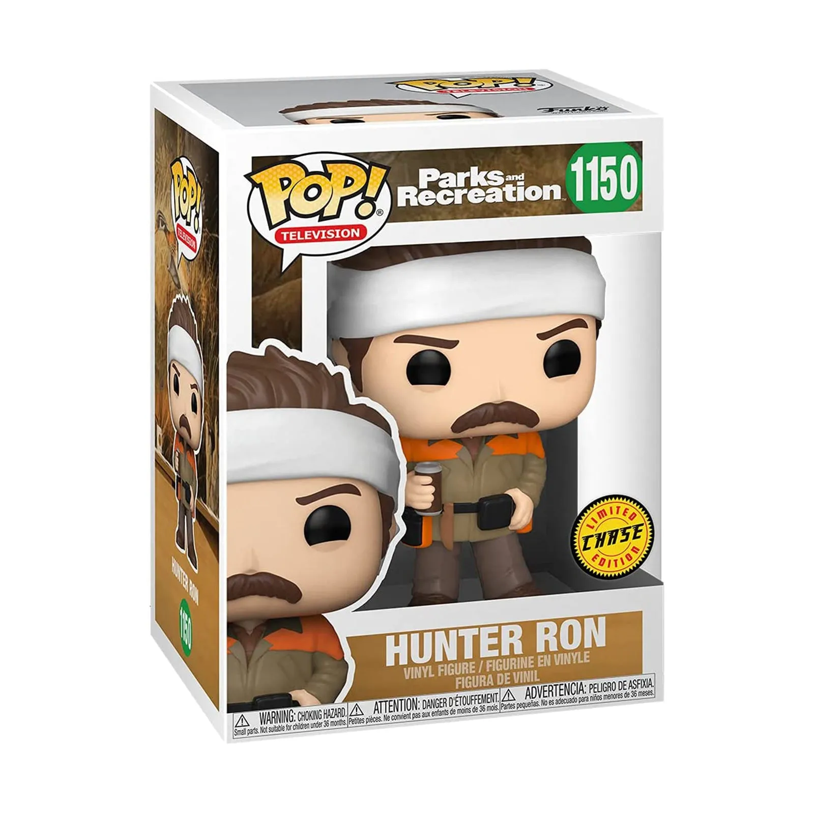 Funko Parks And Rec POP Hunter Ron Vinyl Figure CHASE VERSION