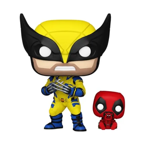 Funko Pop! & Buddy: Deadpool & Wolverine - Wolverine with Babypool - Collectable Vinyl Figure - Gift Idea - Official Merchandise - Toys for Kids & Adults - Model Figure for Collectors and Display