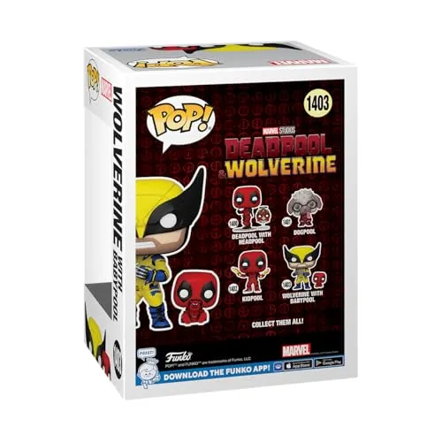 Funko Pop! & Buddy: Deadpool & Wolverine - Wolverine with Babypool - Collectable Vinyl Figure - Gift Idea - Official Merchandise - Toys for Kids & Adults - Model Figure for Collectors and Display