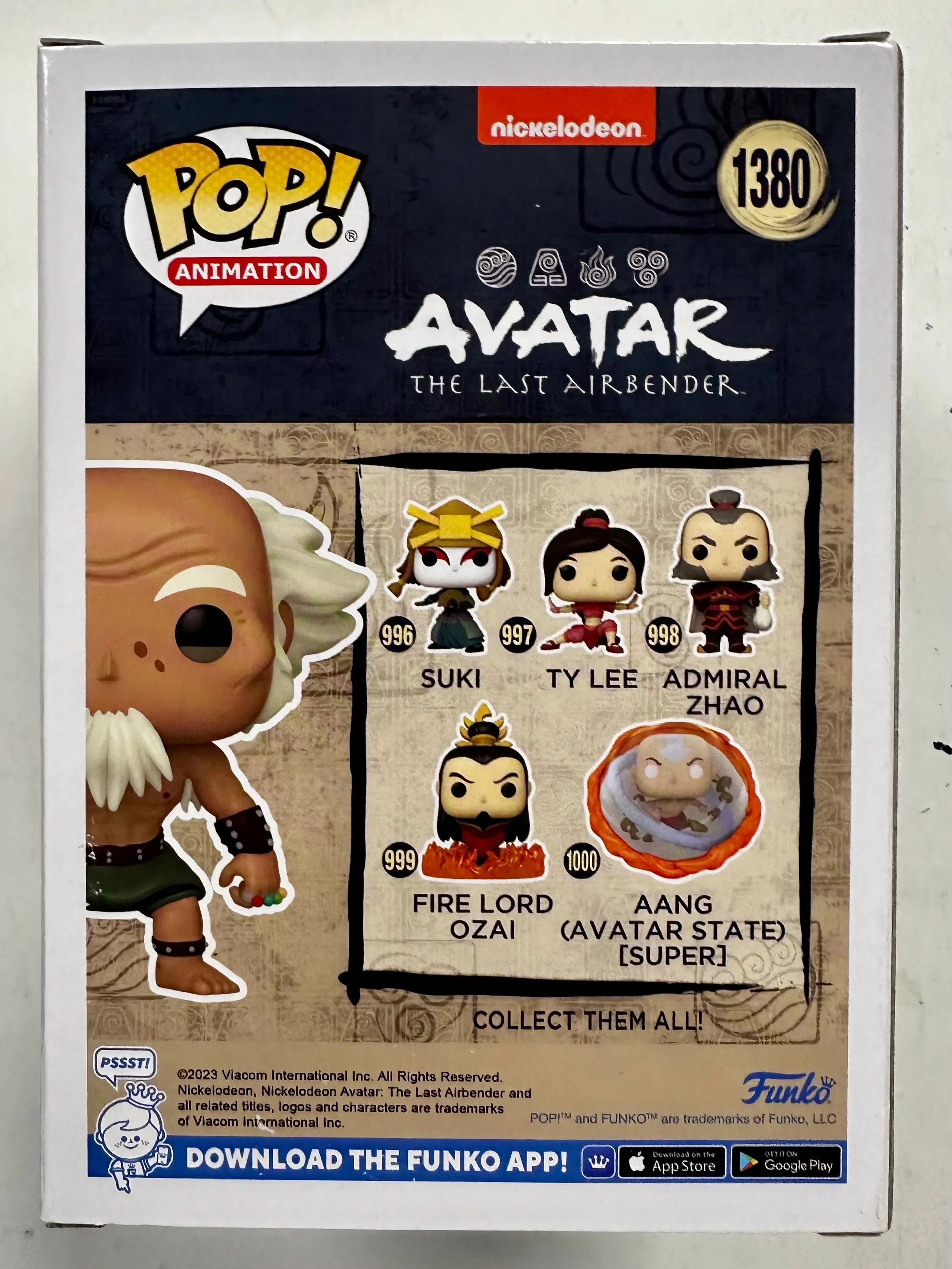 Funko Pop! Animation King Bumi #1380 Avatar The Last Airbender 2023 Exclusive