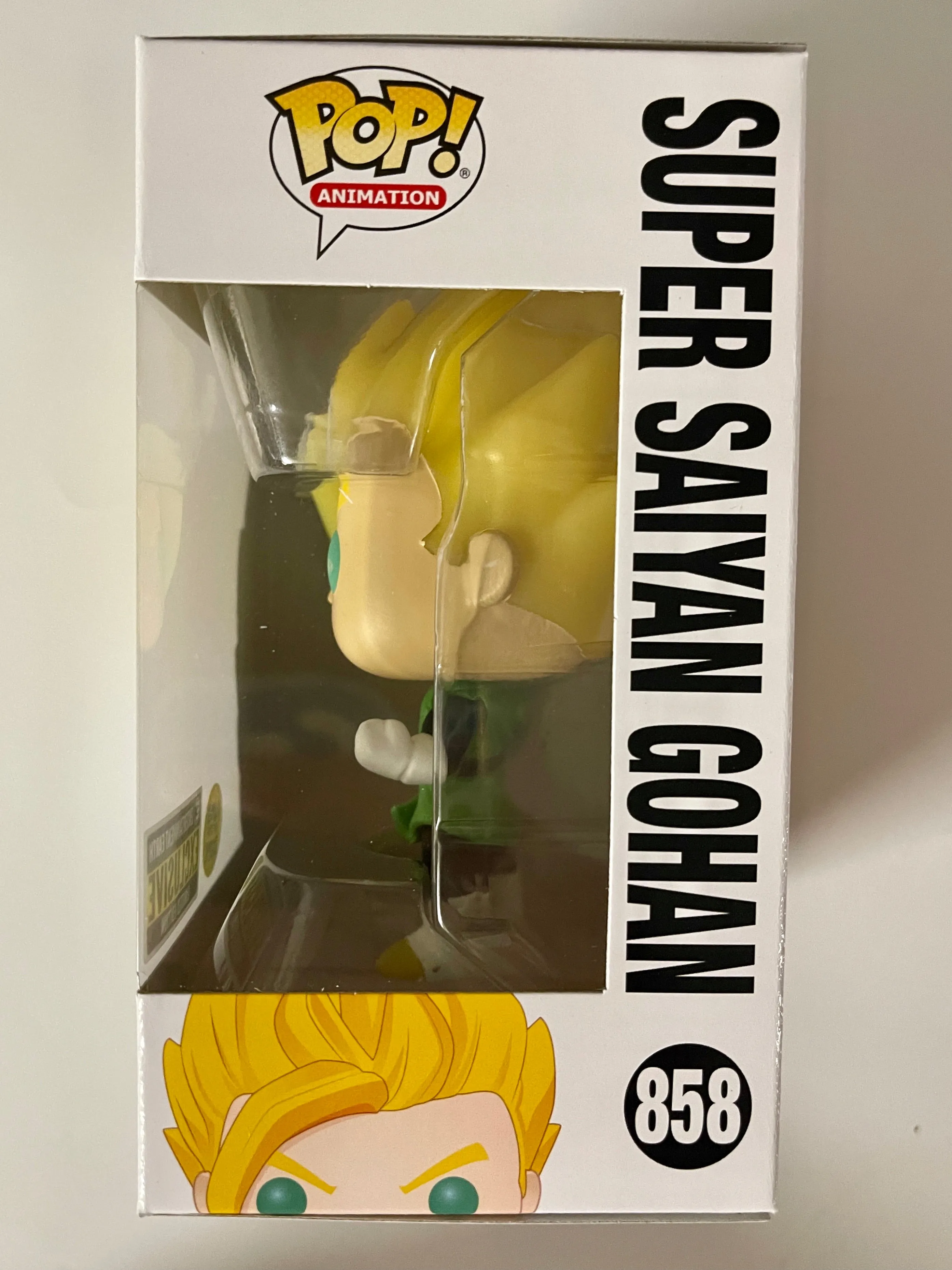 Funko Pop! Animation Super Saiyan Gohan #858 Dragon Ball Z DBZ EE Glow in the Dark Exclusive Saiyaman