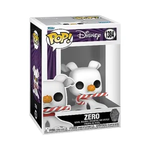 Funko Pop! Disney: the Night Before Christmas 30th - Zero With CandyCane - Disney: the Nightmare Before Christmas - Collectable Vinyl Figure - Gift Idea - Official Merchandise - Movies Fans