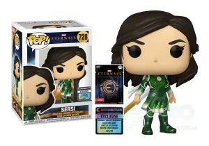 Funko Pop! Marvel #728 - The Eternals - Sersi (Entertainment Earth Exclusive) Vinyl Figure with Collectible Card