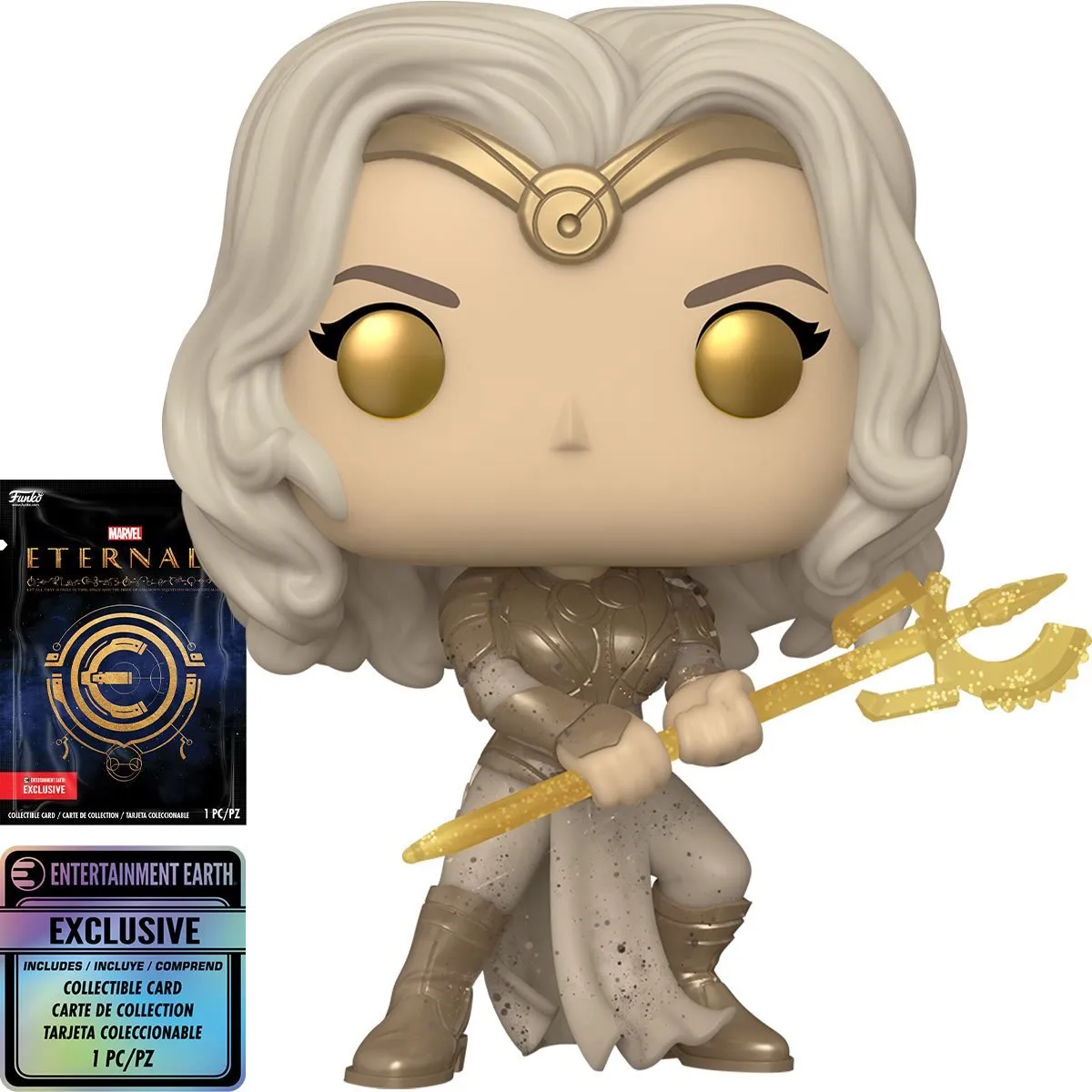 Funko Pop! Marvel #729 The Eternals: Thena (Entertainment Earth Exclusive) Vinyl Figure with Collectible Card 50780 LOW STOCK