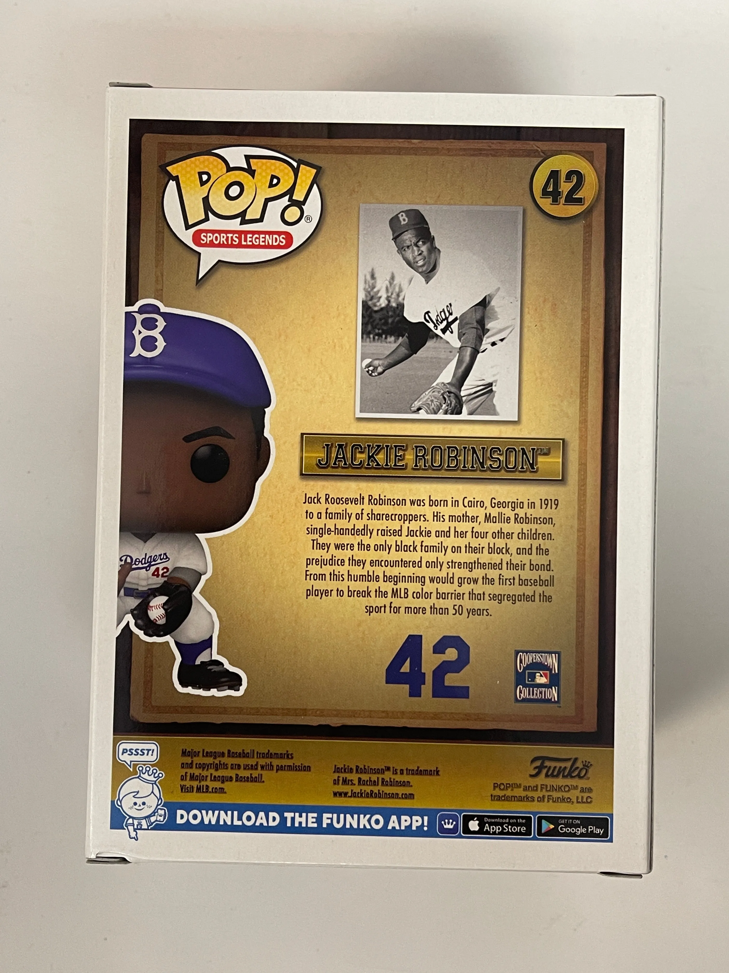 Funko Pop! Sports Legends Jackie Robinson #42 MLB LA Dodgers Baseball 2022