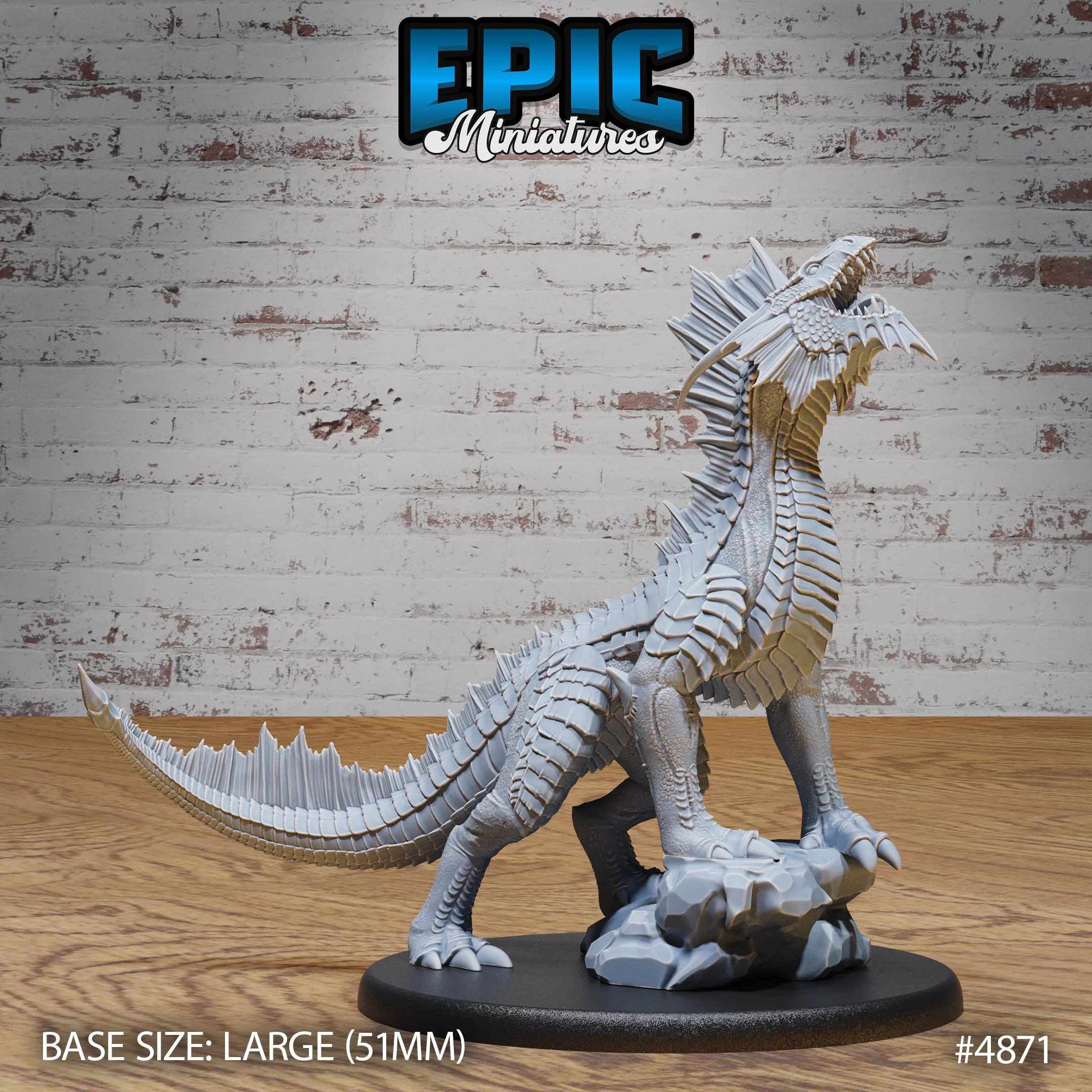 Guard Drake Silver Miniature #4869-#4871 | Epic Miniatures | D&D Tabletop RPG