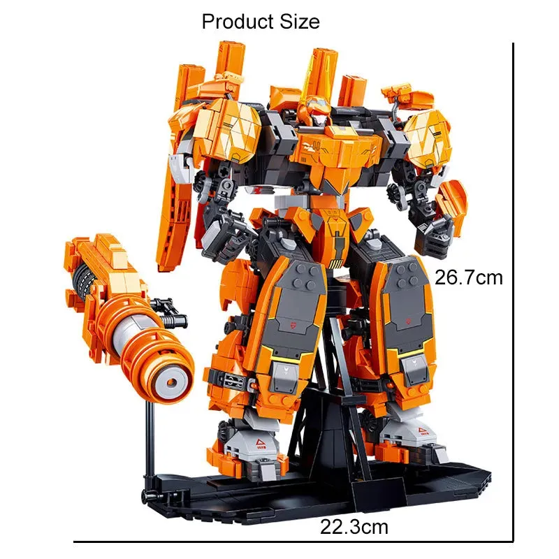 Hot Steel Mecha Robot Warrior Bricks Toy 1385pcs