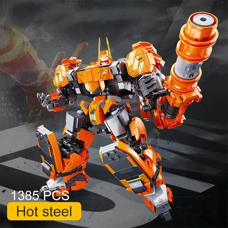 Hot Steel Mecha Robot Warrior Bricks Toy 1385pcs