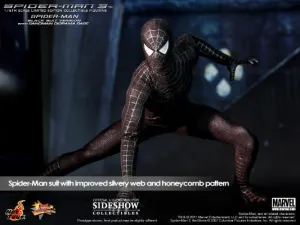 HOT TOYS - Marvel - Spider-Man 3 - Black Suit with Diorama EXCLUSIVE 1:6 Action Doll MMS165