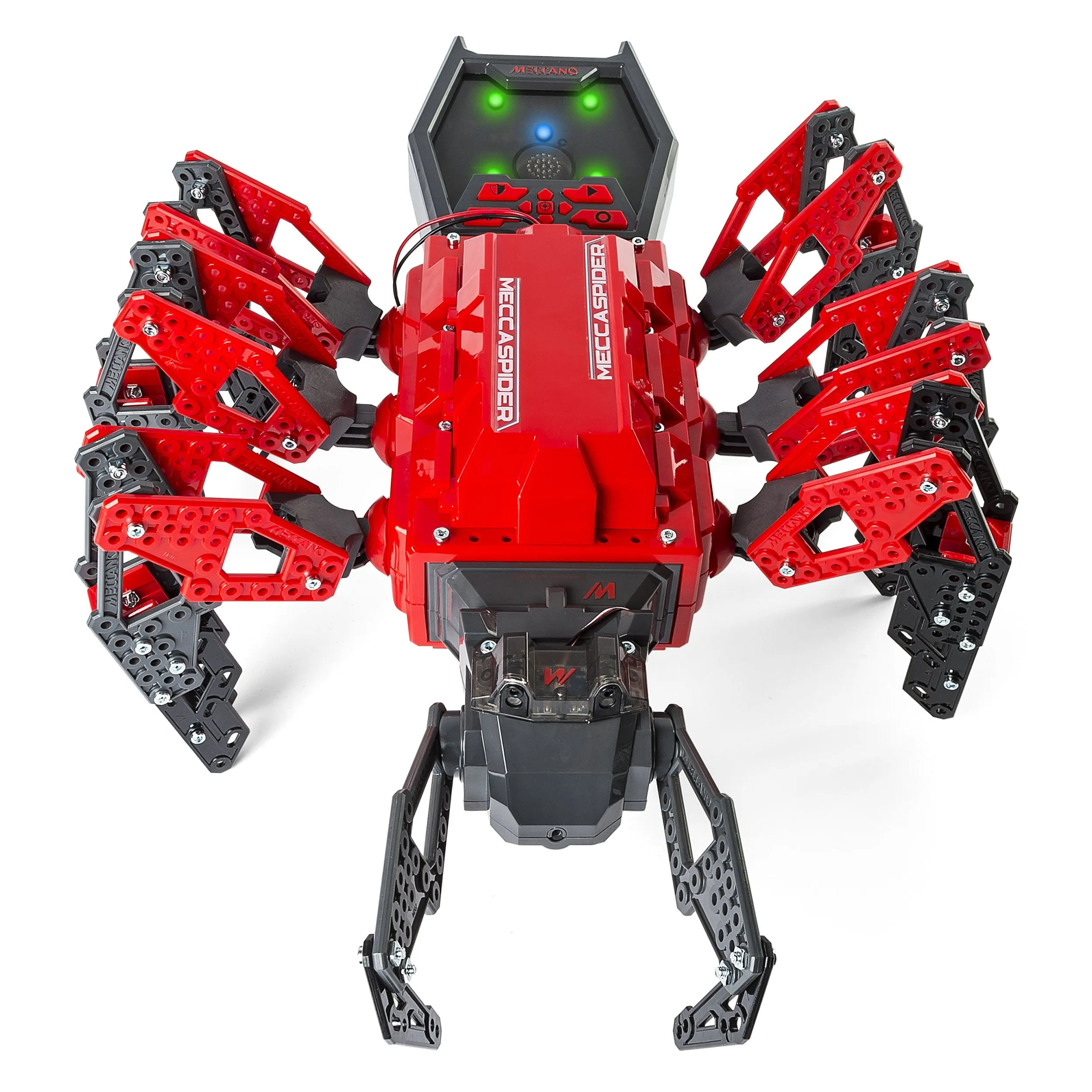 Meccano-Erector – MeccaSpider Robot Kit for Kids to Build, STEM Toy with Interactive Built-in Games and App, Infrared Remote Control