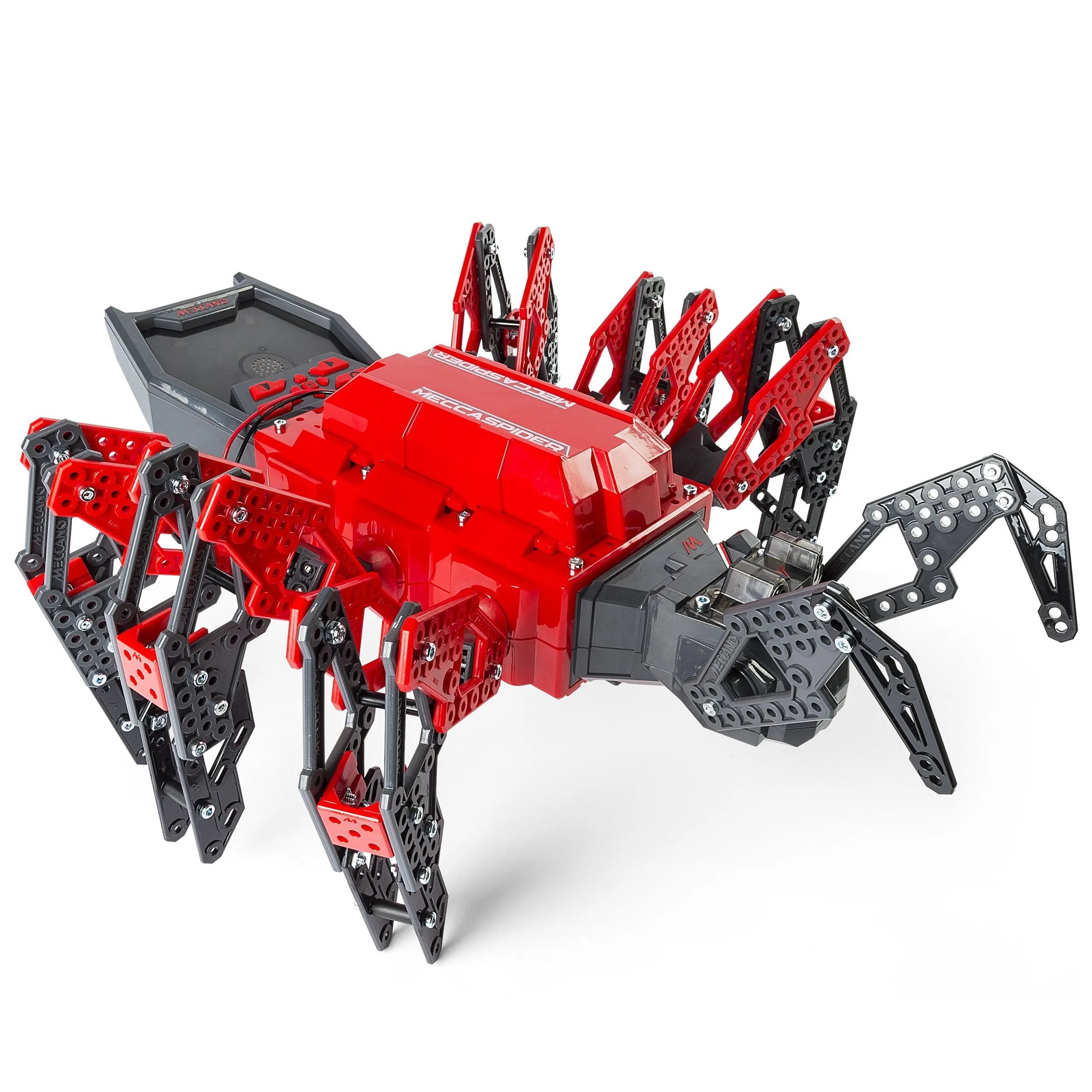 Meccano-Erector – MeccaSpider Robot Kit for Kids to Build, STEM Toy with Interactive Built-in Games and App, Infrared Remote Control