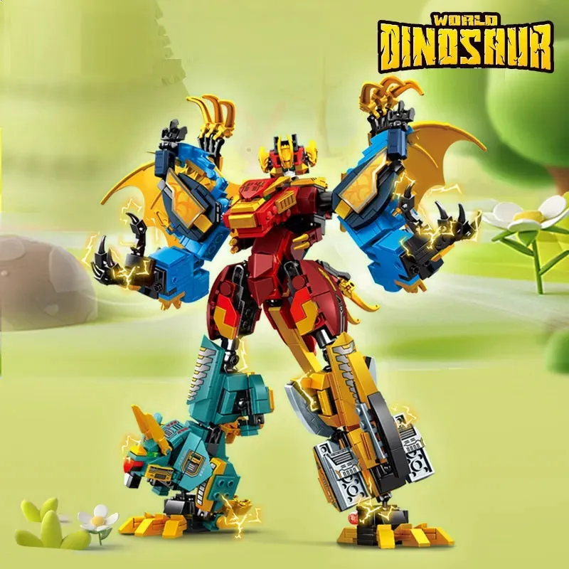 Mecha Deformation Dinosaur Transformation 850pcs