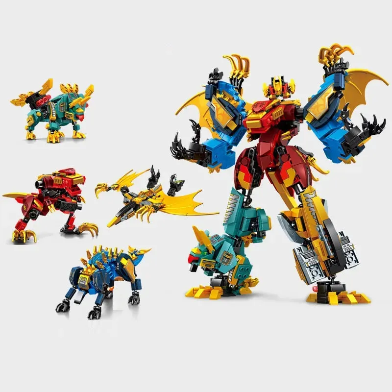 Mecha Deformation Dinosaur Transformation 850pcs