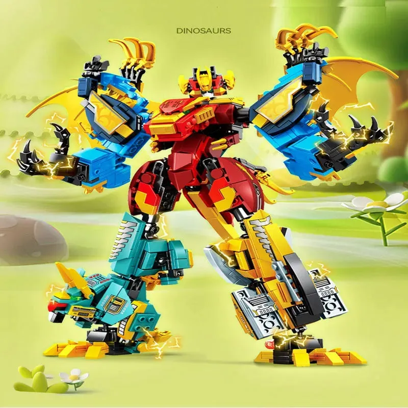 Mecha Deformation Dinosaur Transformation 850pcs