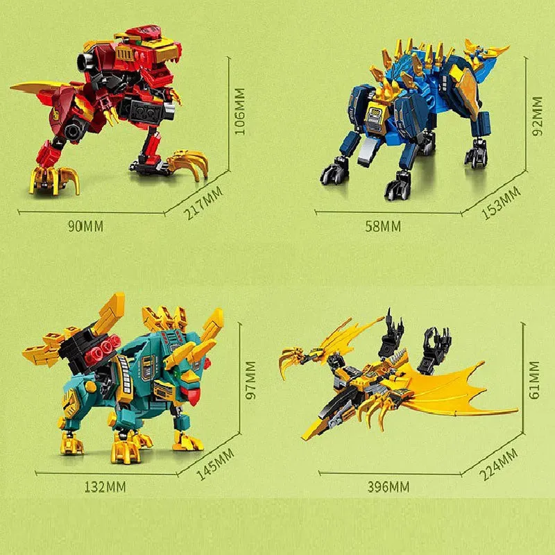 Mecha Deformation Dinosaur Transformation 850pcs