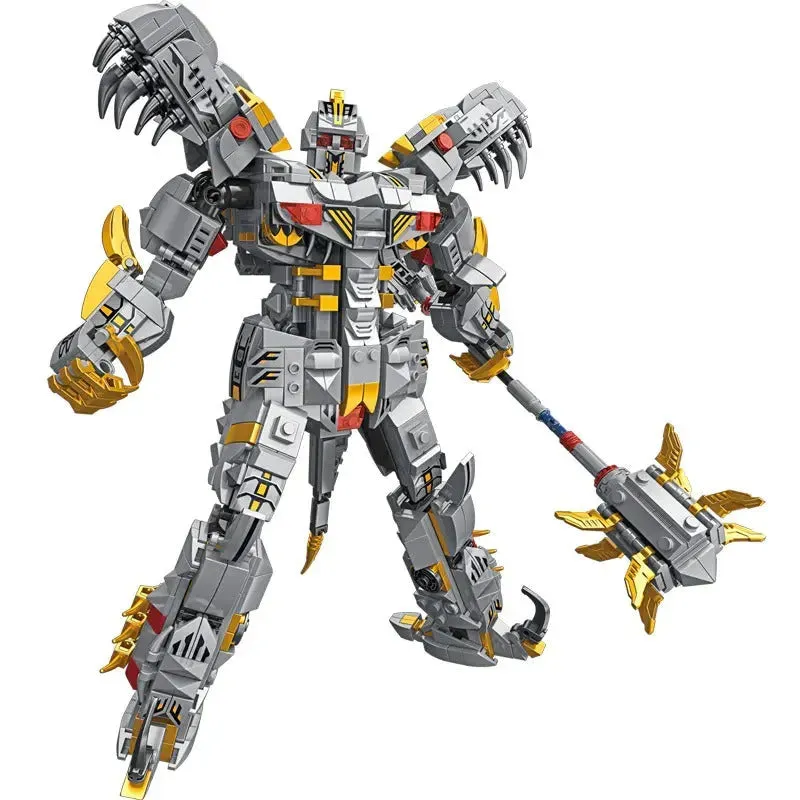 Mecha Iron Grimlock Dinosaur Transformers Bricks Toy 1376pcs