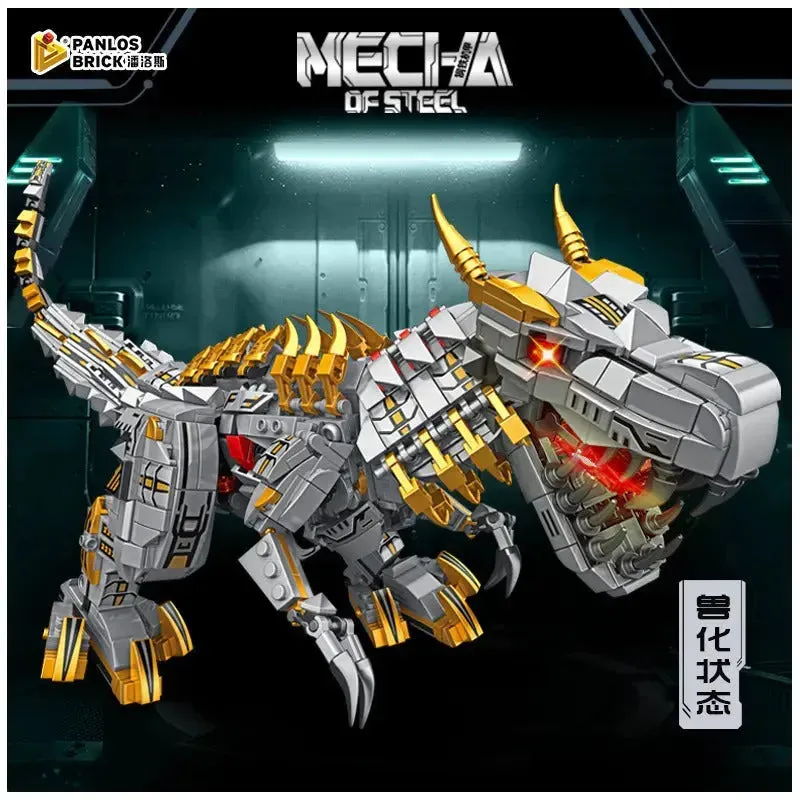 Mecha Iron Grimlock Dinosaur Transformers Bricks Toy 1376pcs