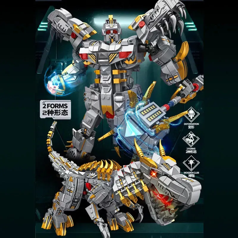 Mecha Iron Grimlock Dinosaur Transformers Bricks Toy 1376pcs