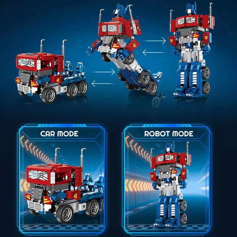 Movie Ideas Transform Optimus Prime Robot Bricks Toy 928pcs