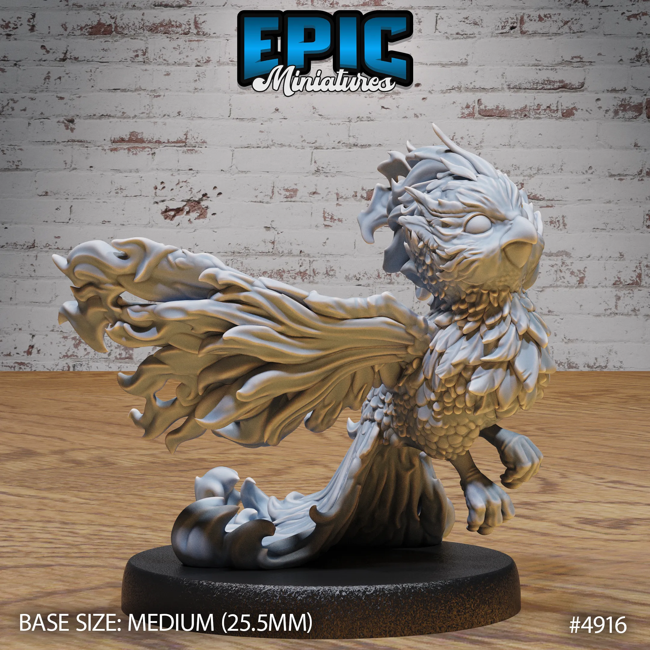 Phoenix Hatchling #4915-#4917 | Epic Miniatures | D&D Tabletop Miniature | Mystical Creature for Roleplaying and Wargaming