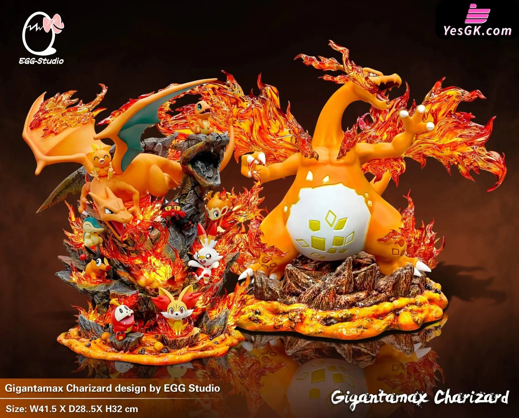 Pokémon Gigantamax Charizard Resin Statue - EGG Studio [Pre-Order]