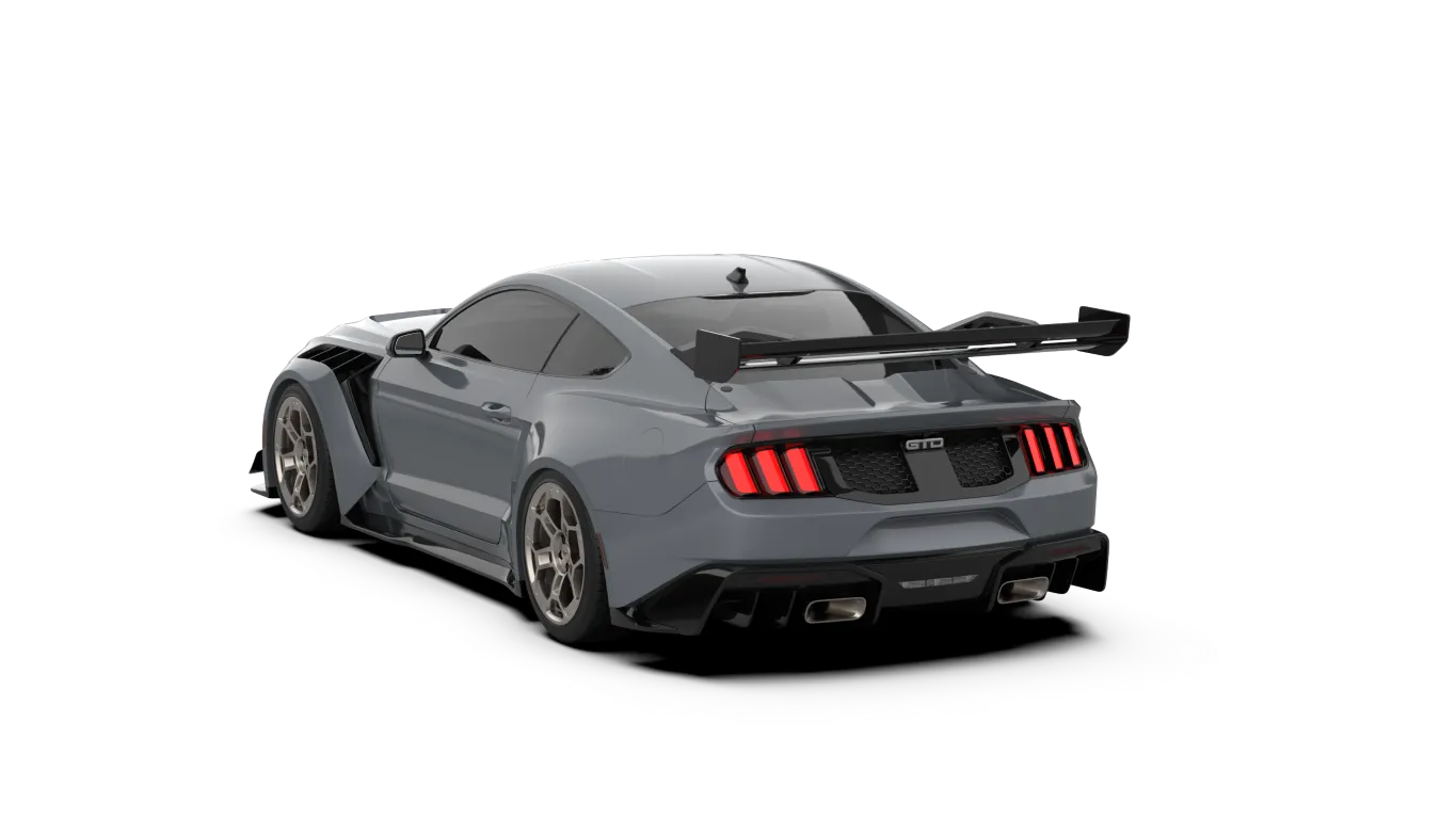 Robot Craftsman GTD Style Exhaust Tips for Ford Mustang Ecoboost V6 GT S550.1/2 Stainless Steel