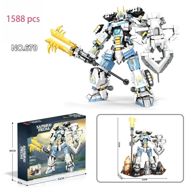 Samurai Titan Warrior Mecha 1588pcs