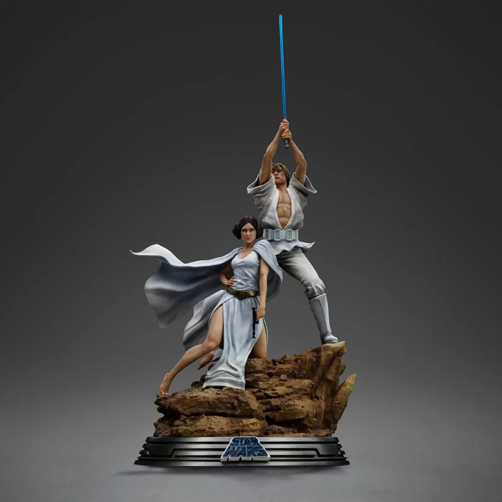 Star Wars Deluxe Art Scale Statue 1/10 Luke And Leia 41 Cm