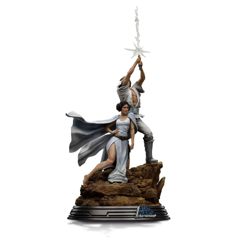 Star Wars Deluxe Art Scale Statue 1/10 Luke And Leia 41 Cm